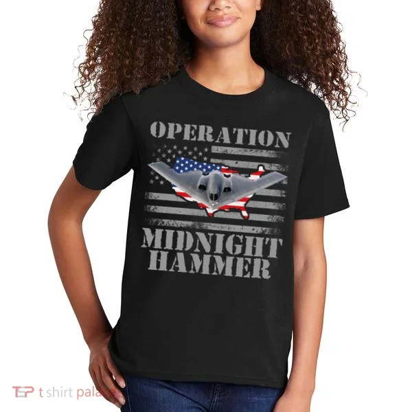 B-2 Stealth Jet Operation Midnight Hammer Kids T-Shirt