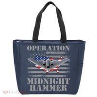 B-2 Stealth Jet Operation Midnight Hammer Tote Bag thumb 0