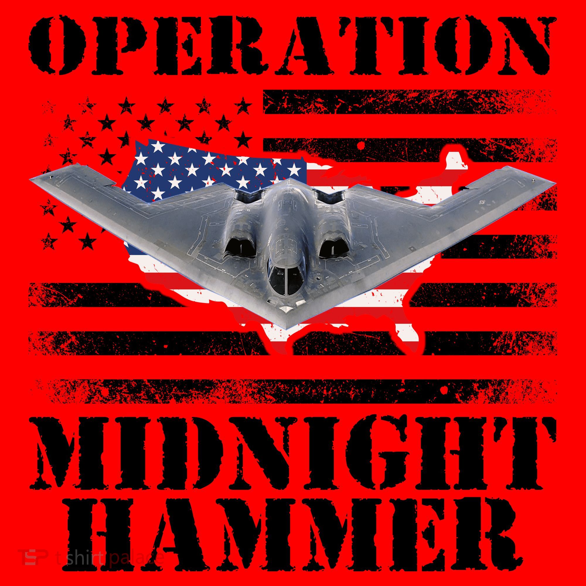 B-2 Stealth Jet Operation Midnight Hammer Santa Hat
