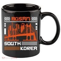 Busan South Korea 11oz C Handle Ceramic Mug thumb 0