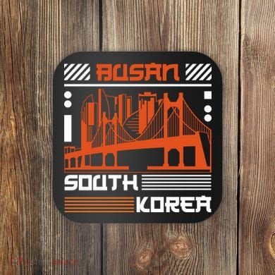Busan South Korea Coaster