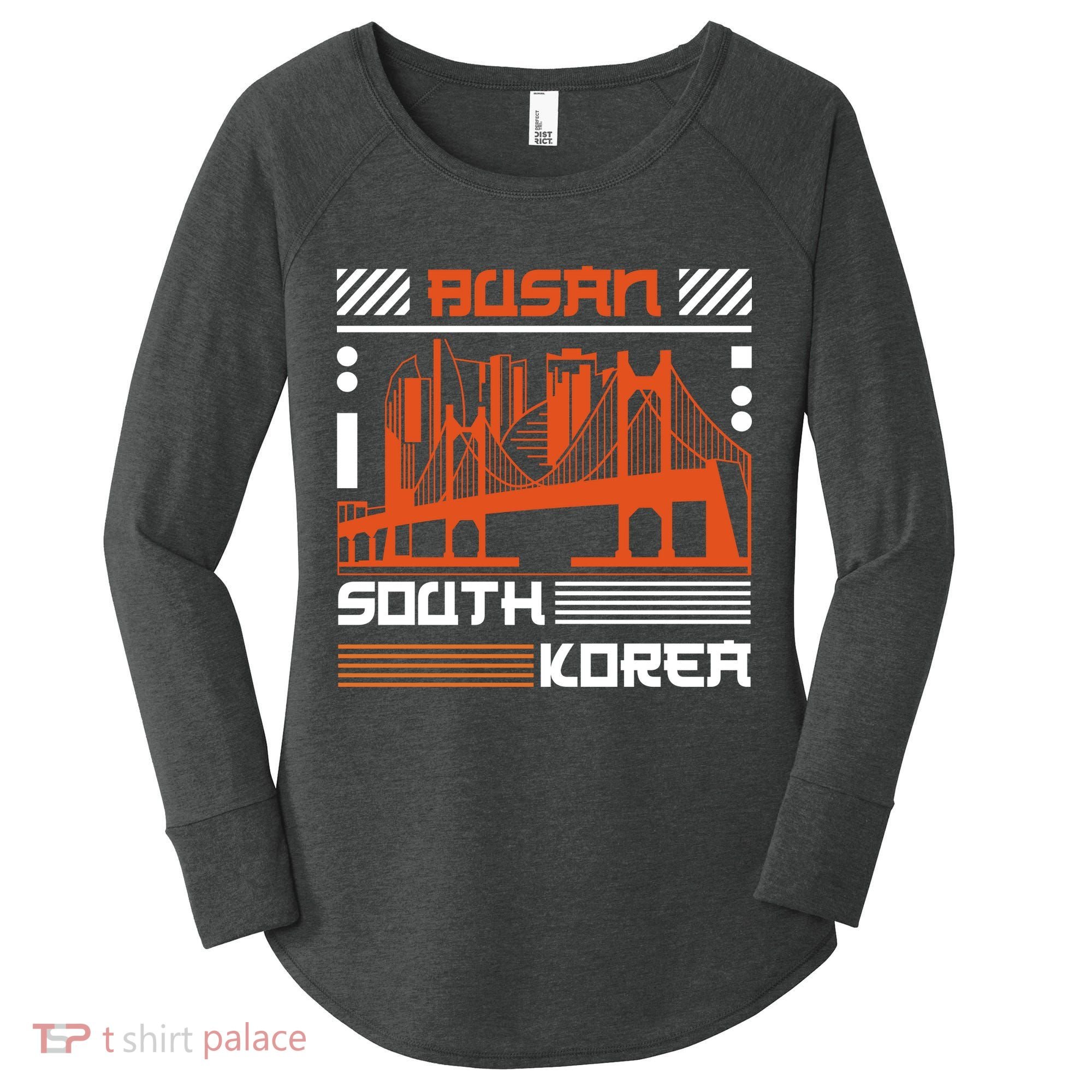Busan South Korea Women's Perfect Tri Tunic Long Sleeve Shirt