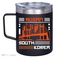 Busan South Korea 12oz Stainless Steel Coffee Mug thumb 2