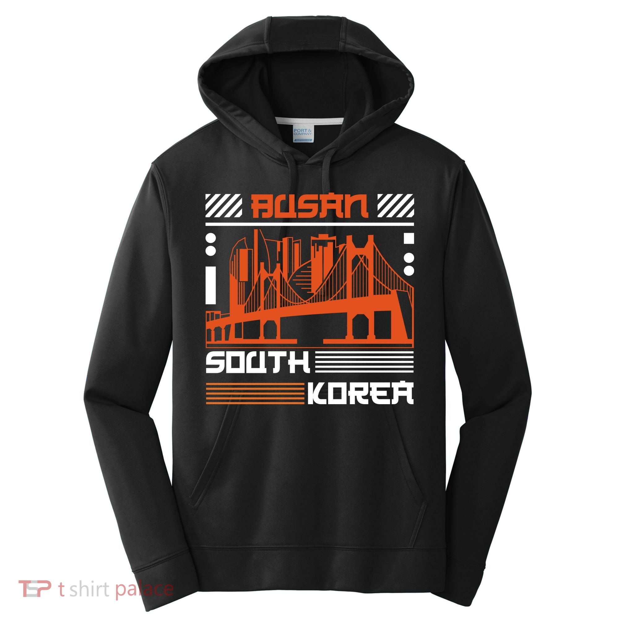 Busan South Korea Performance Fleece Hoodie