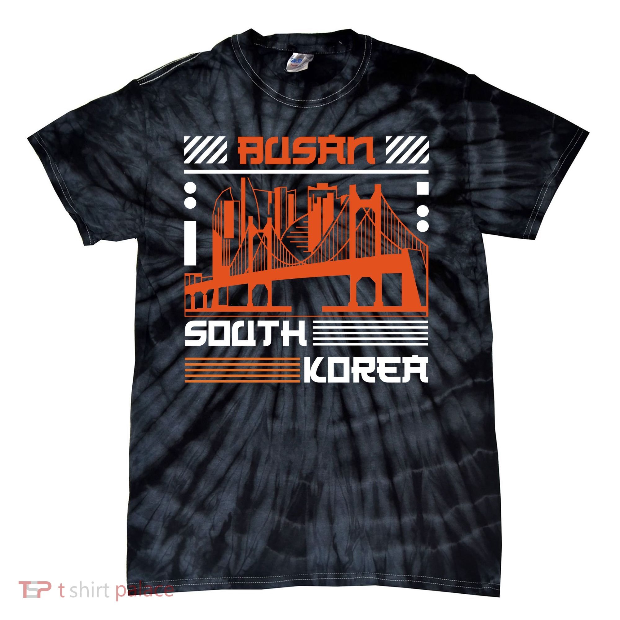 Busan South Korea Tie-Dye T-Shirt