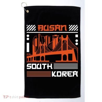 Busan South Korea Golf Towel