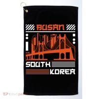 Busan South Korea Golf Towel thumb 0