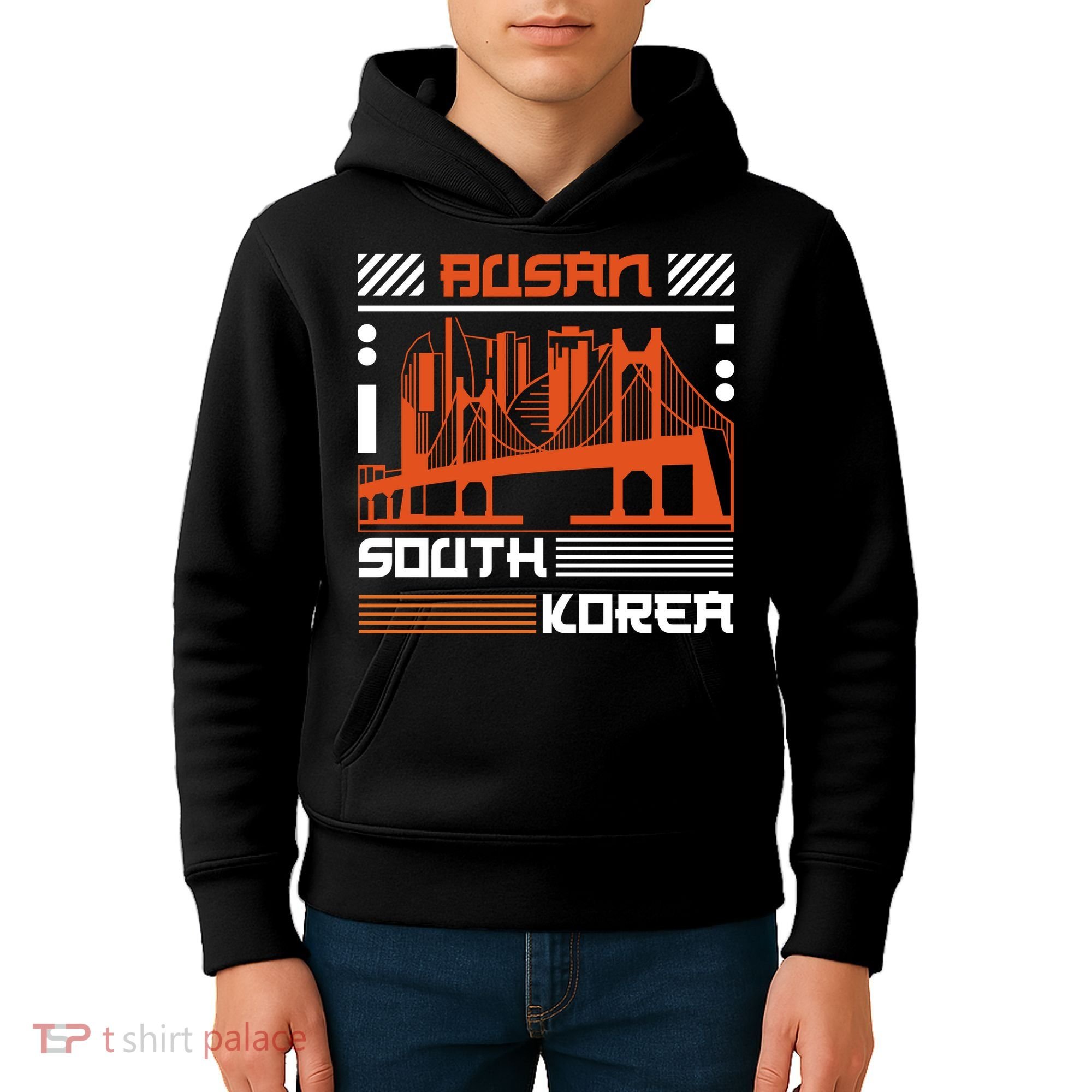 Busan South Korea Kids Hoodie