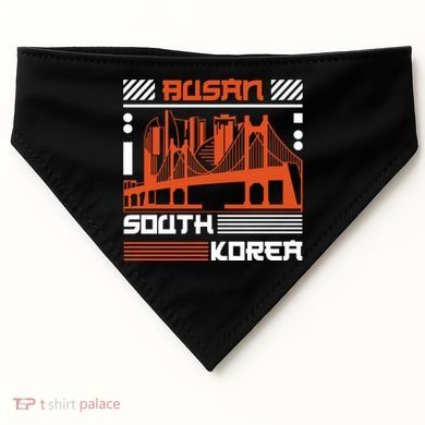 Busan South Korea USA-Made Doggie Bandana