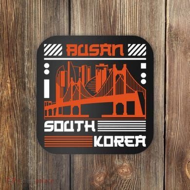 Busan South Korea Coaster