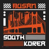 Busan South Korea Golf Towel thumb 3