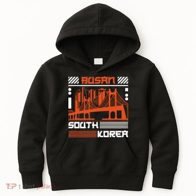 Busan South Korea Kids Hoodie
