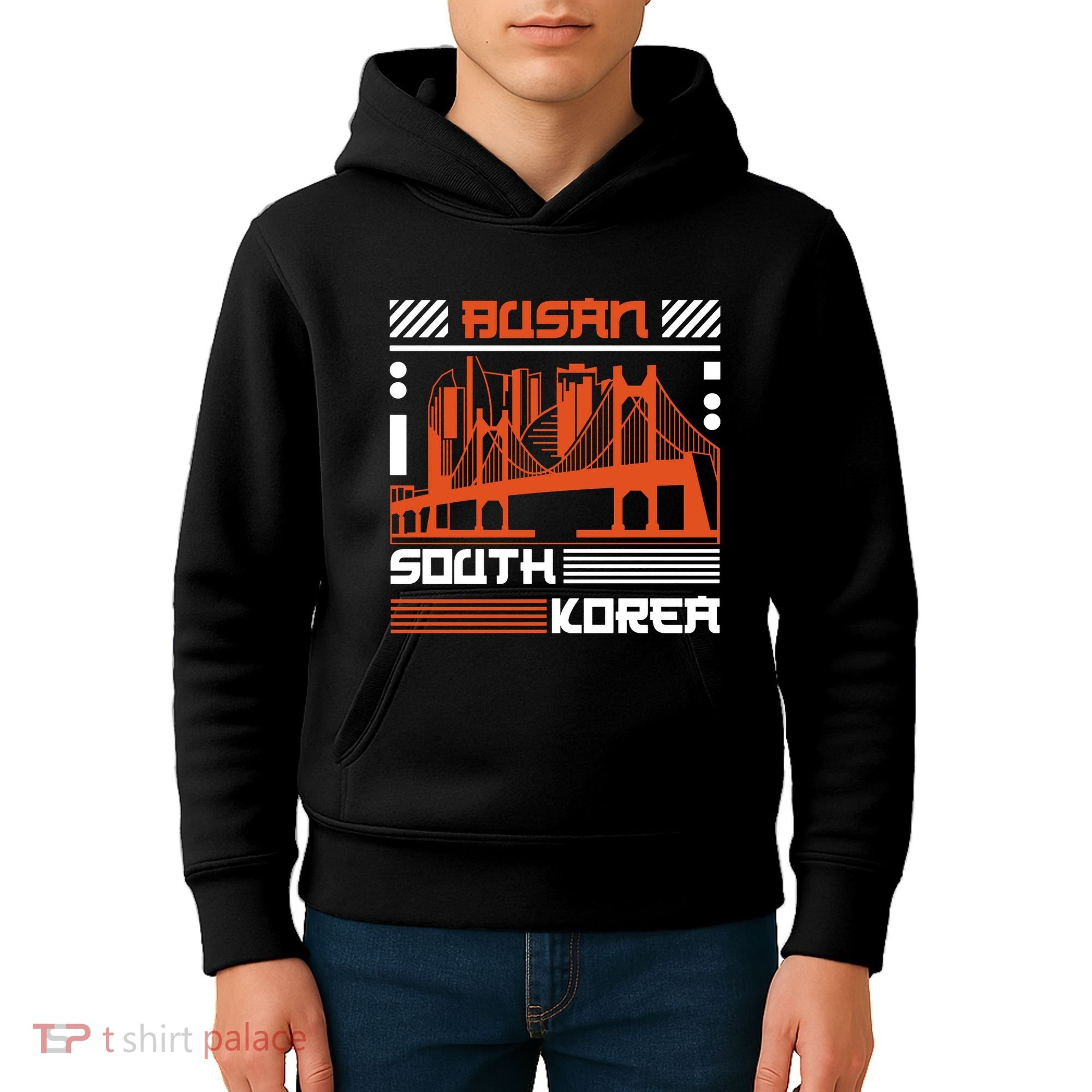 Busan South Korea Kids Hoodie