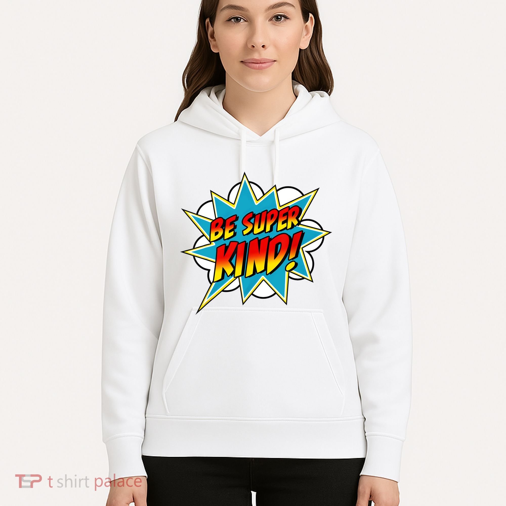Be Super Kind Kindness Superpower Anti Bullying Comic Hoodie