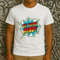 Be Super Kind Kindness Superpower Anti Bullying Comic T-Shirt thumb 3
