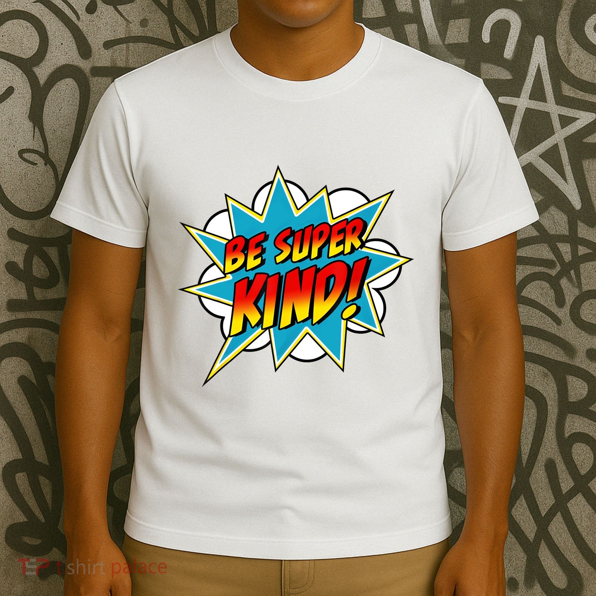 Be Super Kind Kindness Superpower Anti Bullying Comic T-Shirt