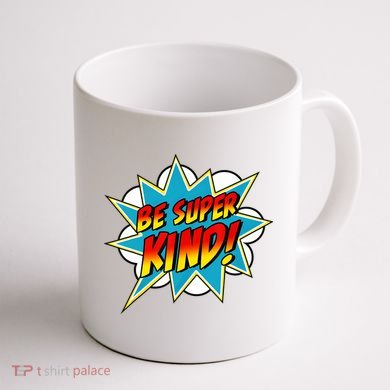 Be Super Kind Kindness Superpower Anti Bullying Comic Coffee Mug back