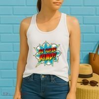 Be Super Kind Kindness Superpower Anti Bullying Comic Women's Tank Top thumb 2