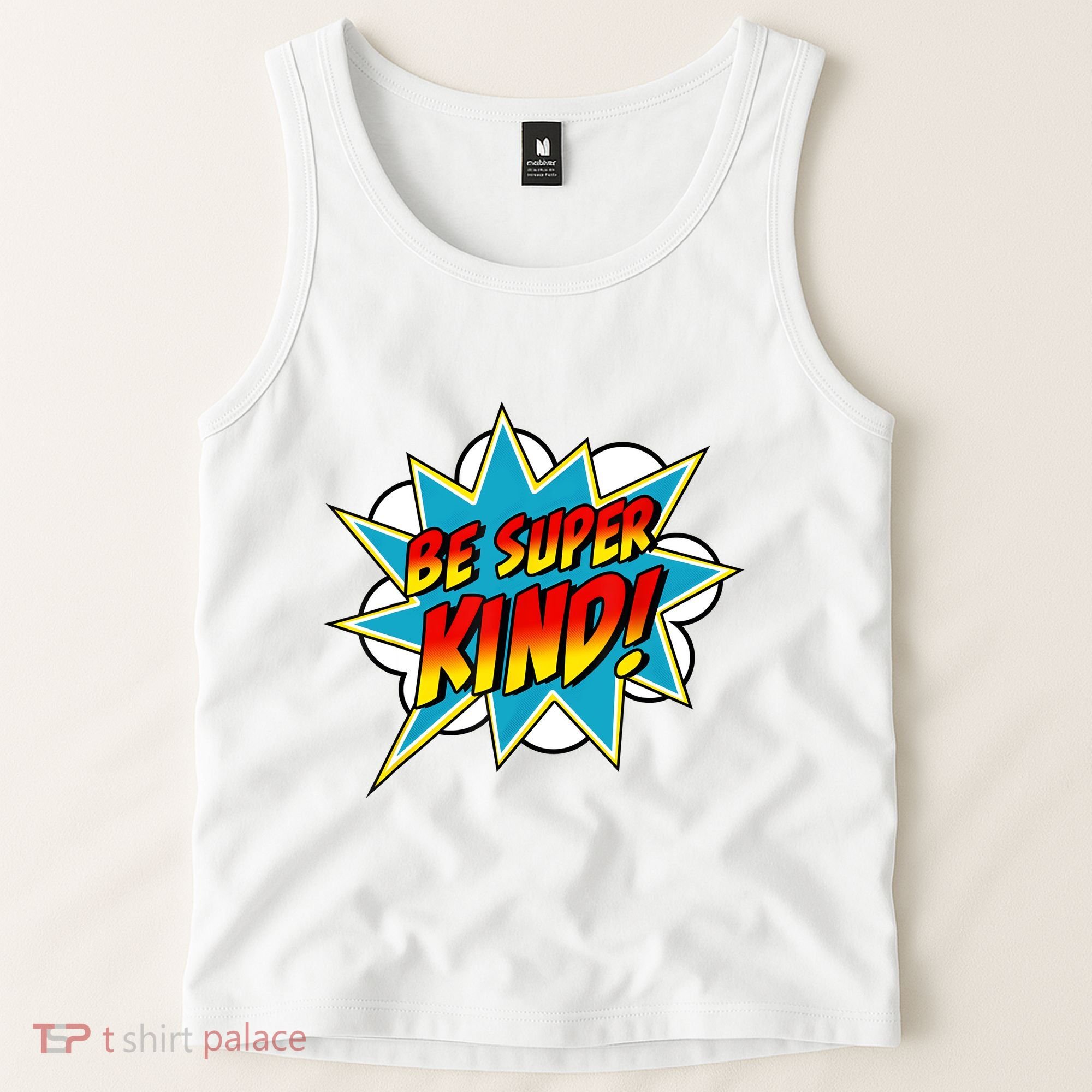 Be Super Kind Kindness Superpower Anti Bullying Comic Tank Top