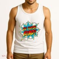 Be Super Kind Kindness Superpower Anti Bullying Comic Tank Top thumb 3