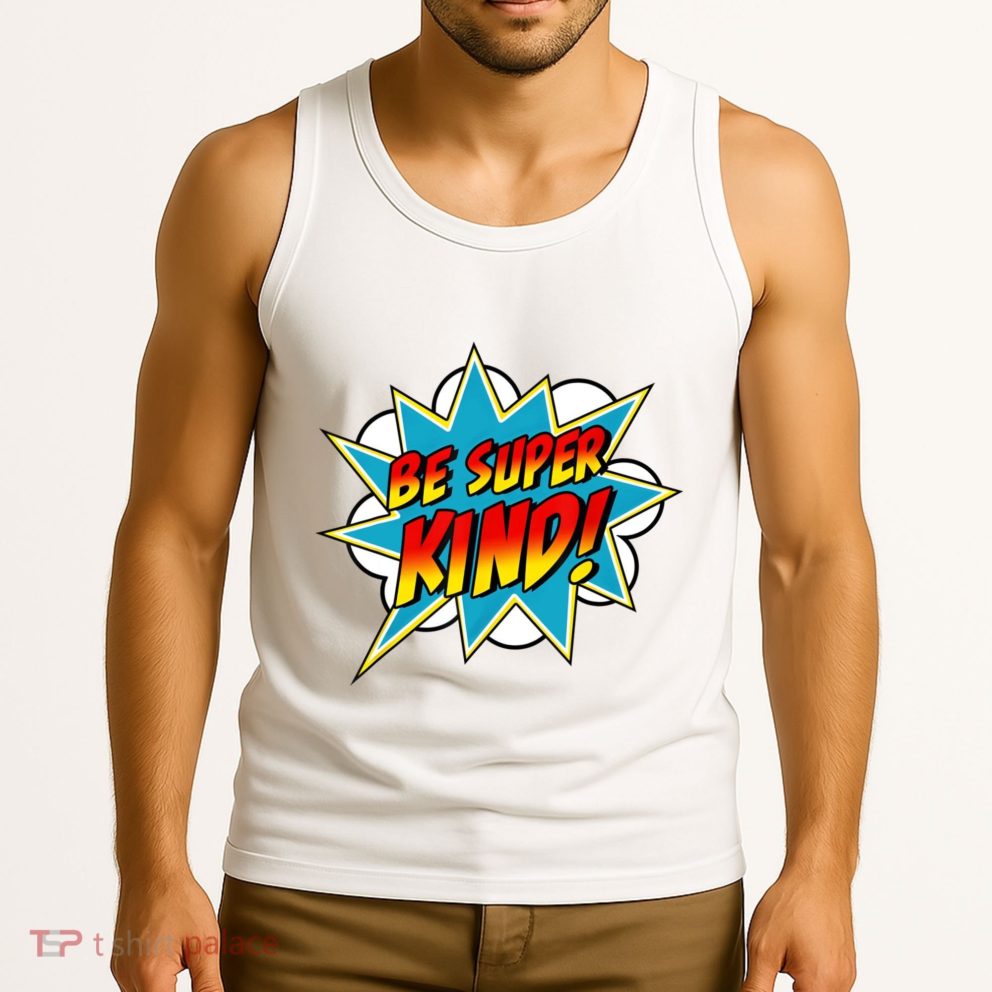 Be Super Kind Kindness Superpower Anti Bullying Comic Tank Top