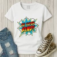 Be Super Kind Kindness Superpower Anti Bullying Comic Women's T-Shirt thumb 3