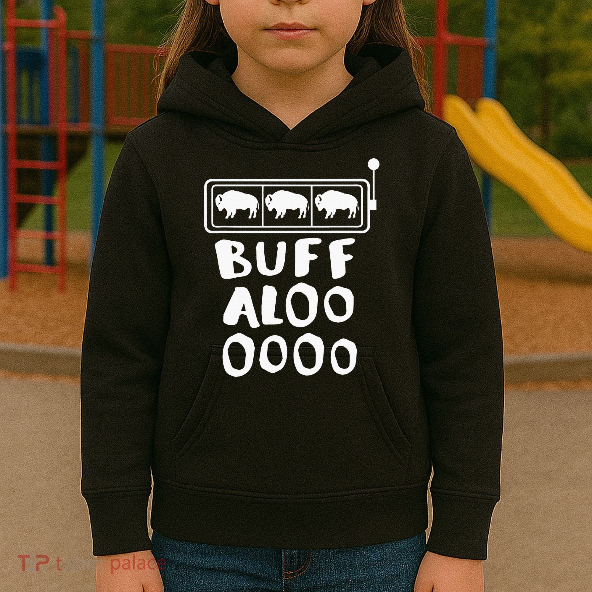 Buffalo Slots Lucky Casino Wear Kids Hoodie