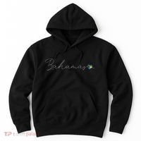 Bahamas Simple Love Bahamian Flag Heart On Bahamas Hoodie thumb 0