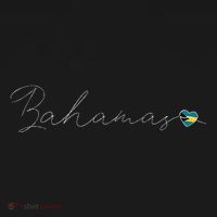 Bahamas Simple Love Bahamian Flag Heart On Bahamas T-Shirt thumb 7