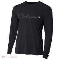 Bahamas Simple Love Bahamian Flag Heart On Bahamas Cooling Performance Long Sleeve Crew thumb 0