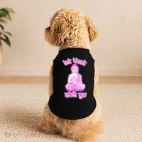 Buddha Says Let That Shit Go Doggie Tank thumb 2