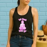Buddha Says Let That Shit Go Women's Tank Top thumb 2