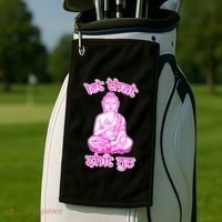 Buddha Says Let That Shit Go Golf Towel thumb 2