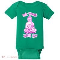 Buddha Says Let That Shit Go Baby Bodysuit thumb 0
