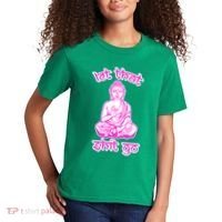 Buddha Says Let That Shit Go Kids T-Shirt thumb 2