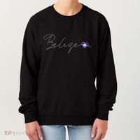 Belize Simple Love Belizean Flag Heart On Belize Women's Sweatshirt thumb 0