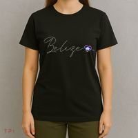 Belize Simple Love Belizean Flag Heart On Belize T-Shirt thumb 4