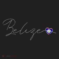 Belize Simple Love Belizean Flag Heart On Belize Beanie thumb 2