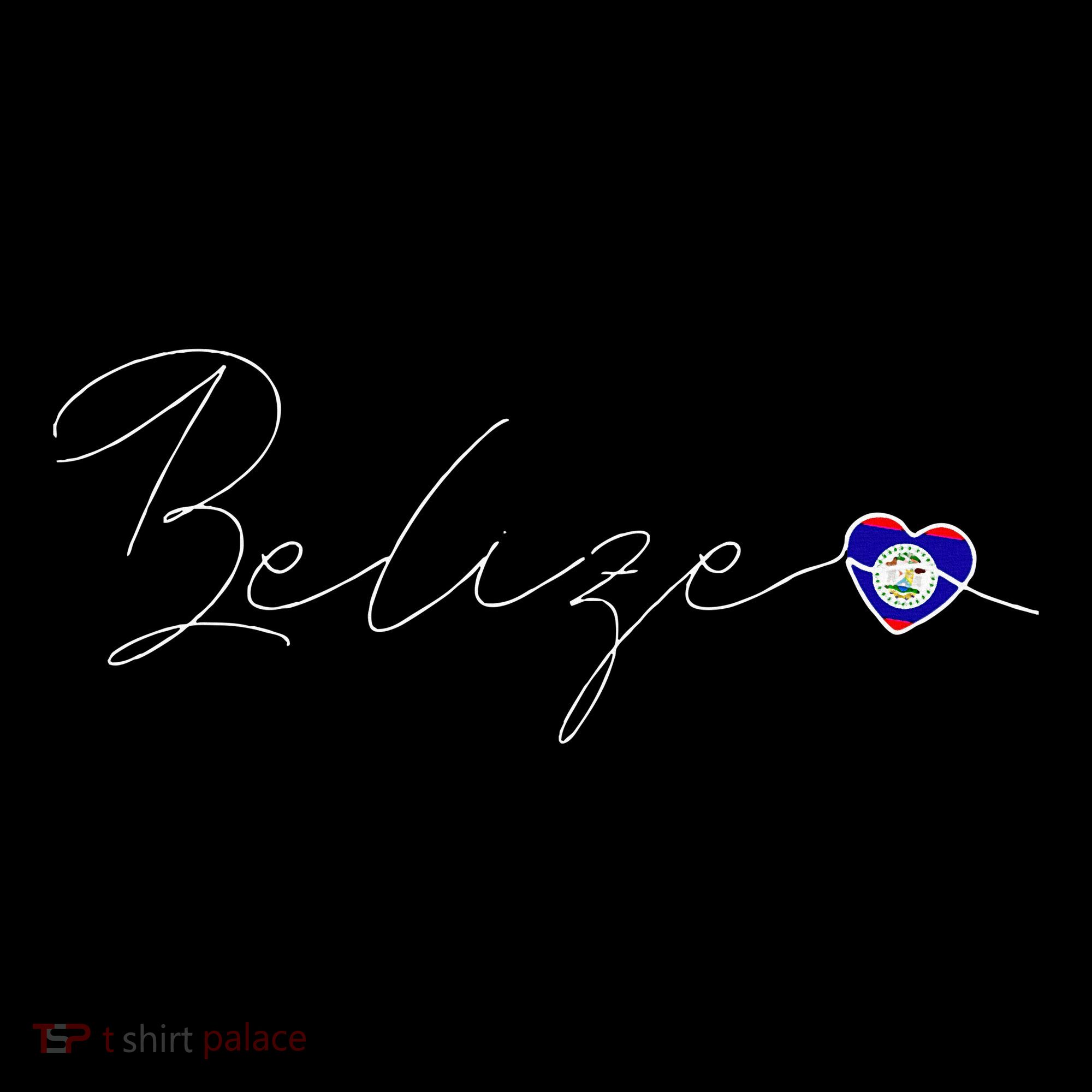 Belize Simple Love Belizean Flag Heart On Belize Coaster