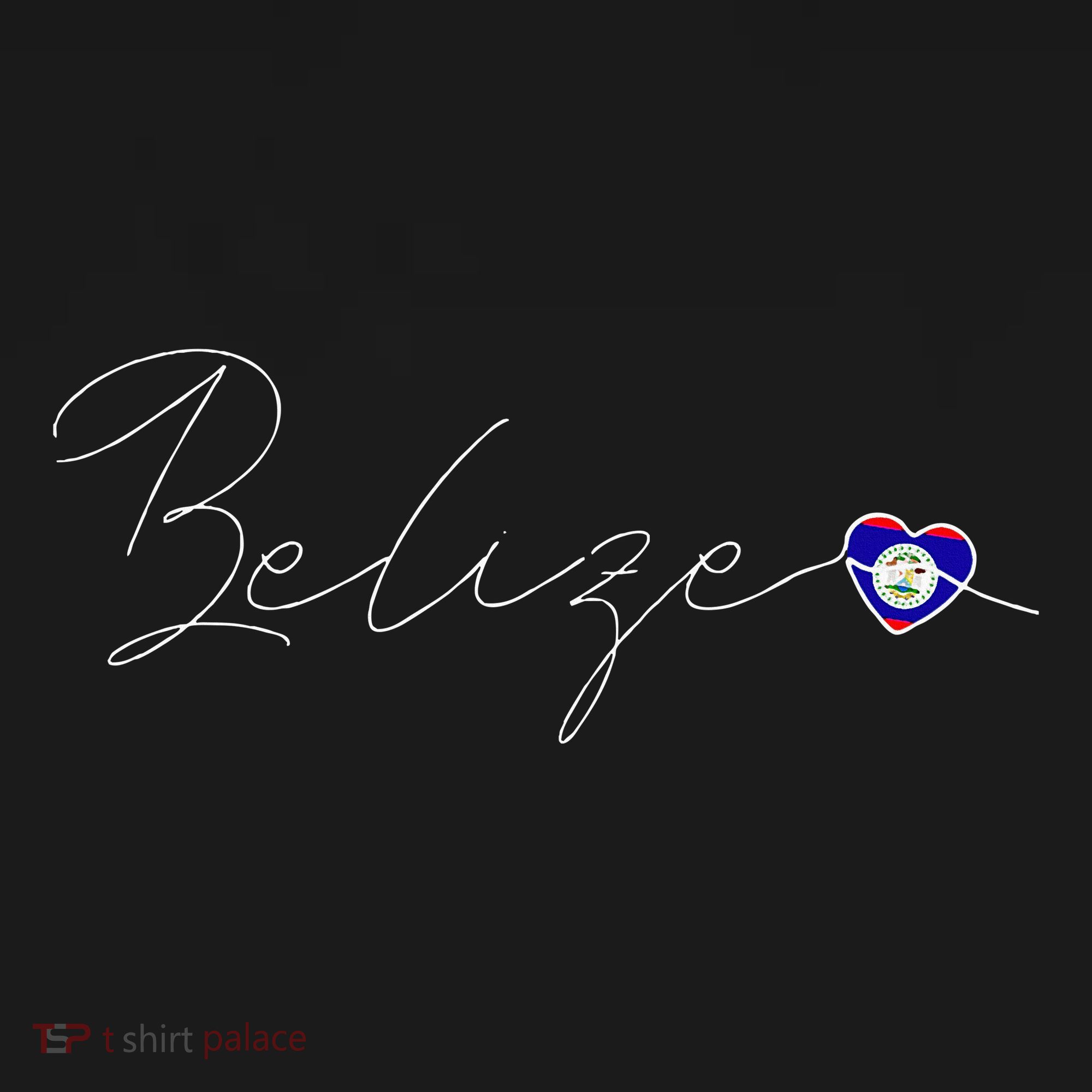 Belize Simple Love Belizean Flag Heart On Belize Polo