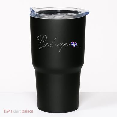 Belize Simple Love Belizean Flag Heart On Belize Tumbler
