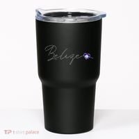 Belize Simple Love Belizean Flag Heart On Belize Tumbler thumb 0