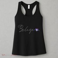 Belize Simple Love Belizean Flag Heart On Belize Women's Tank Top thumb 3