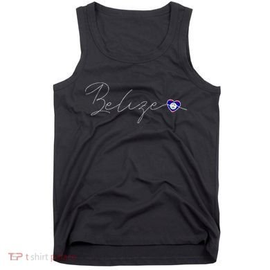 Belize Simple Love Belizean Flag Heart On Belize Tank Top