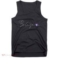 Belize Simple Love Belizean Flag Heart On Belize Tank Top thumb 0