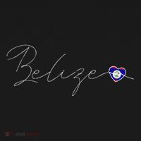 Belize Simple Love Belizean Flag Heart On Belize Visor thumb 3
