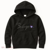 Belize Simple Love Belizean Flag Heart On Belize Kids Hoodie thumb 0