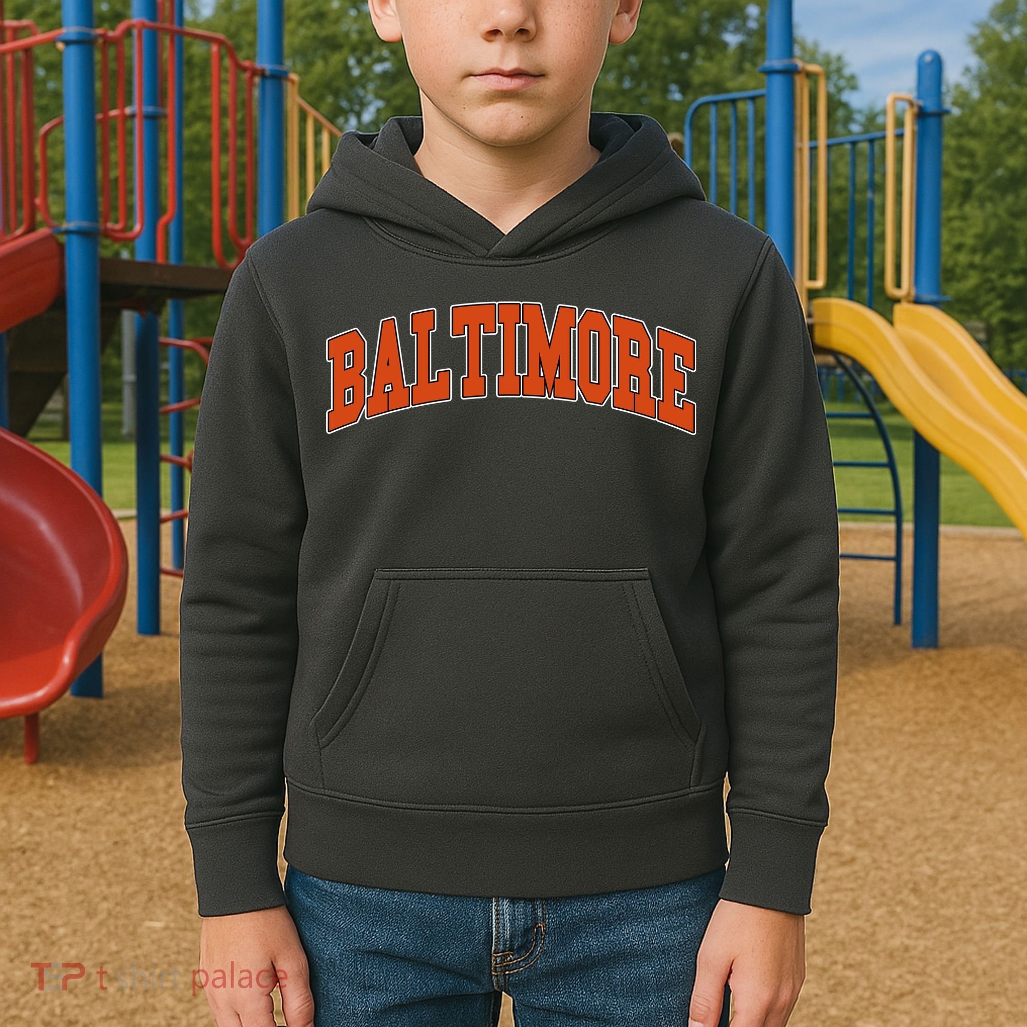 Baltimore Sports Logo Kids Hoodie