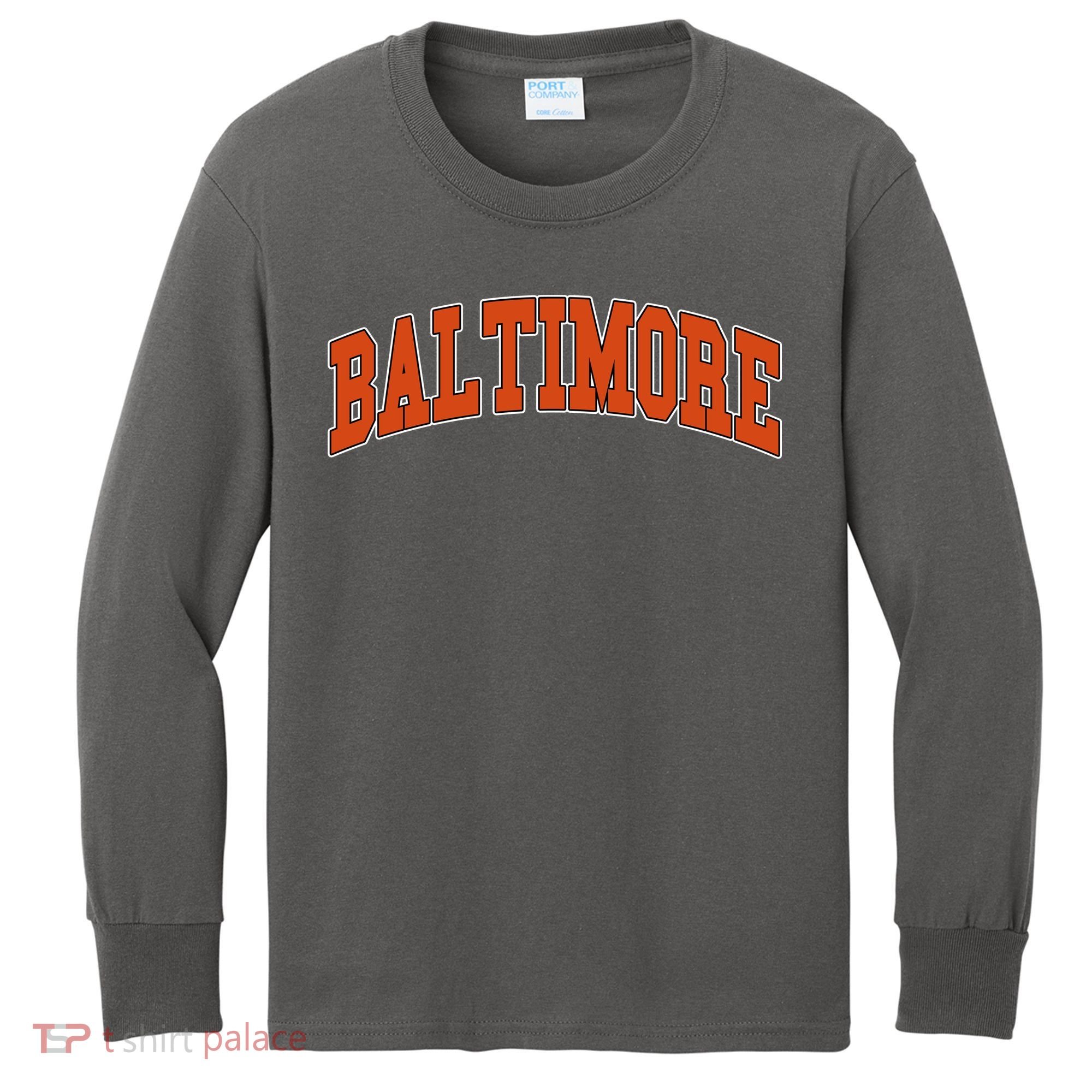 Baltimore Sports Logo Kids Long Sleeve Shirt