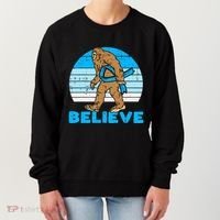 Bigfoot Sasquatch Light Blue Ribbon Prostate Cancer Aware Women's Sweatshirt thumb 0